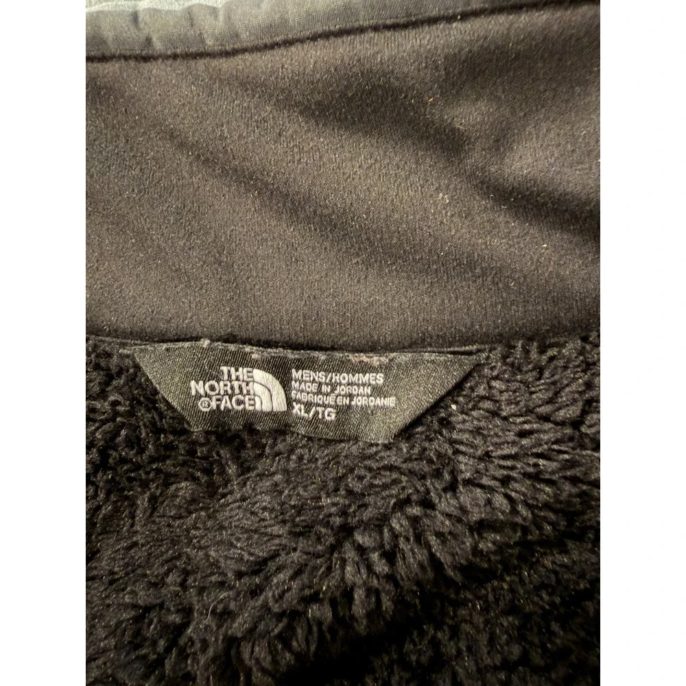 The North Face WindWall Fleece Lined Softshell Jacket Mens XL GreyBlack Full Zip